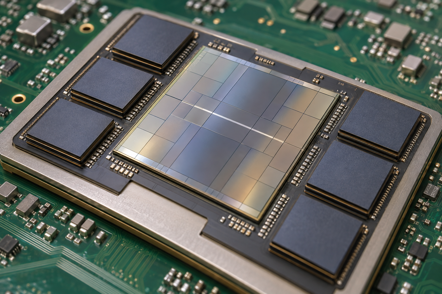 GPU 다이 옆에 붙은 HBM 적층 메모리 패키지
